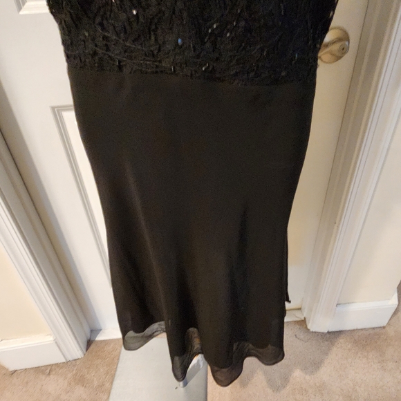 Lawrence Kazar vintage black dress lace jacket set size 16 - Picture 15 of 15